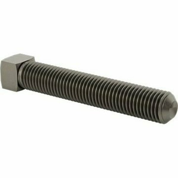 Bsc Preferred Steel Square-Head Cup-Point Set Screw 7/8-9 Thread Size 5 Long 91410A953